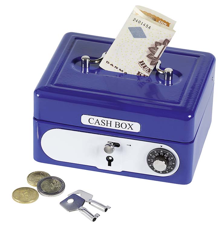 COFFRE BLEU AVEC CADENAS A COMBINAISON
