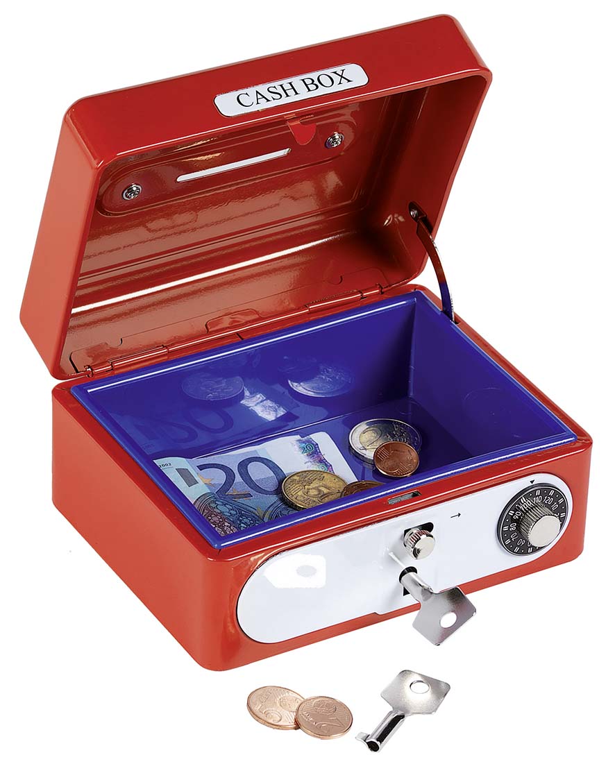 COFFRE ROUGE AVEC CADENAS A COMBINAISON