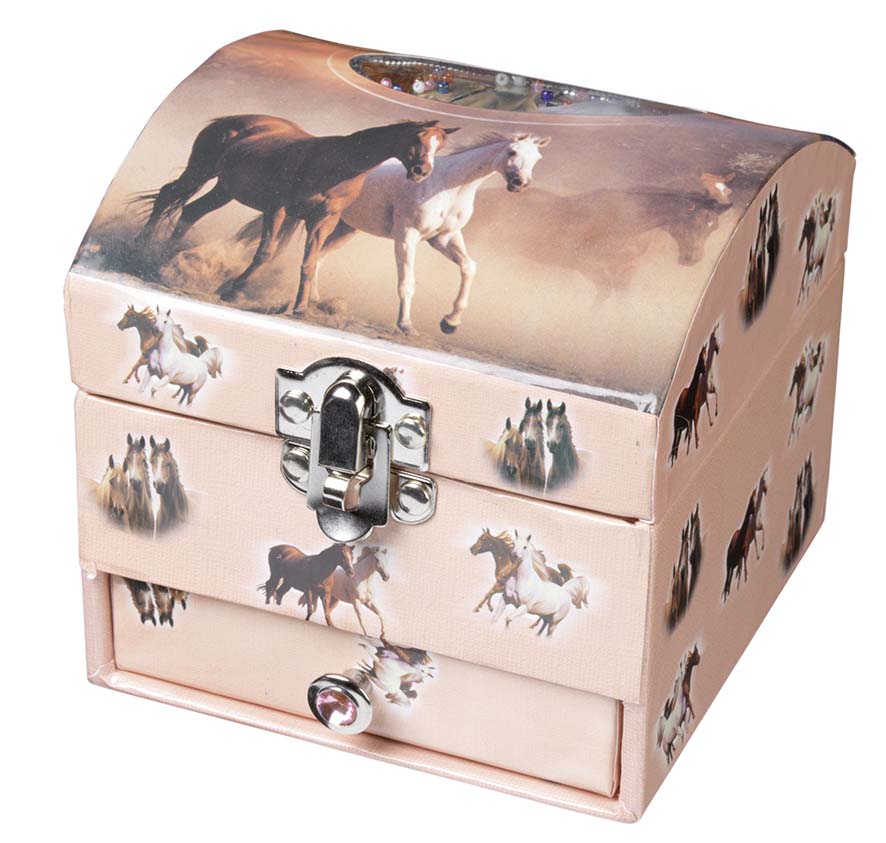 BOITE A BIJOUX CHEVAL AVEC TIROIR