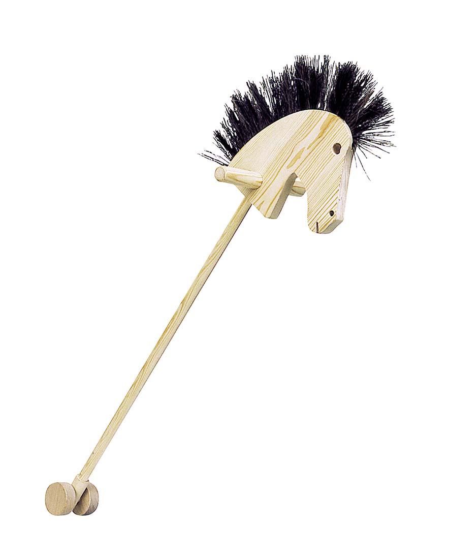 CHEVAL A BATON AVEC CRINIERE NATURELLE