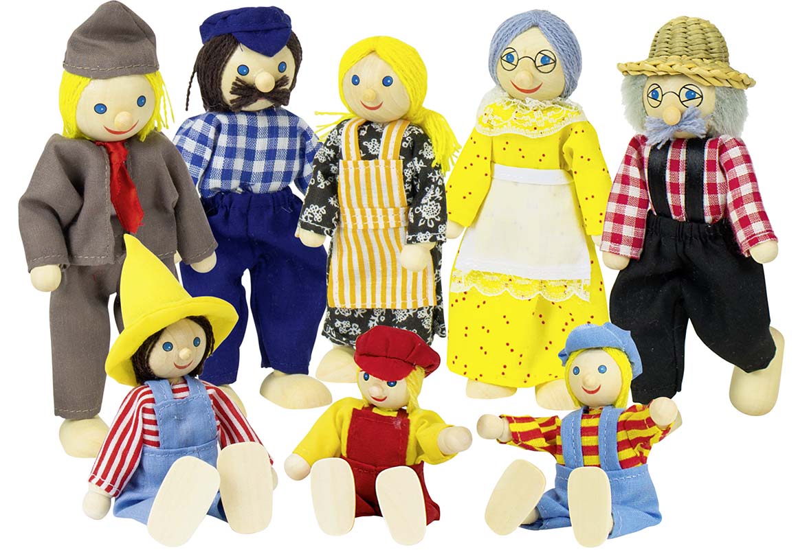 FAMILLE DE LA FERME, POUPEES ARTICULEES II