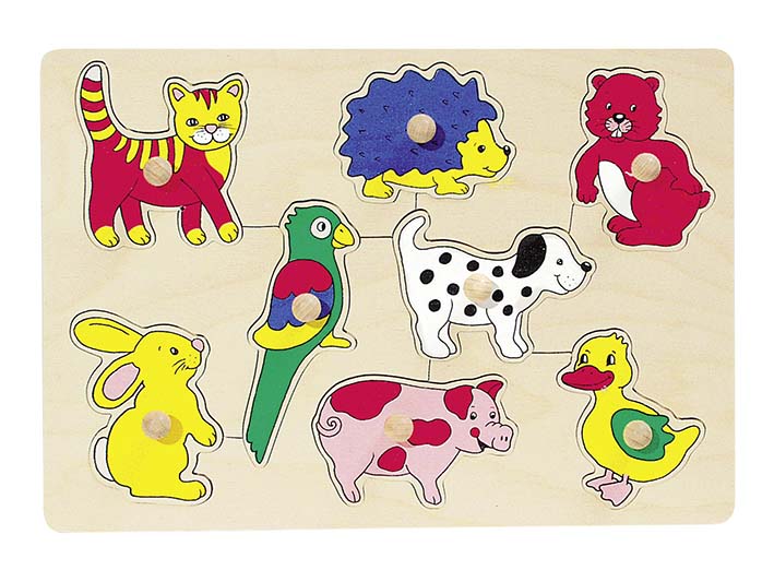 BEBES ANIMAUX, PUZZLE A ENCASTREMENTS