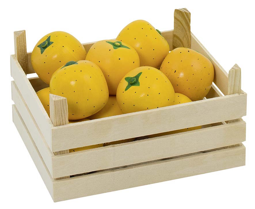 ORANGES DANS UNE CAGETTE, CAGETTE: 13,6 X 10,6 X 6,8 CM,