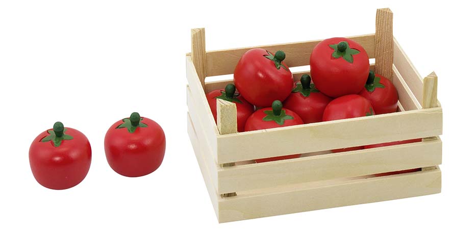 TOMATES DANS UNE CAGETTE, CAGETTE: 13,6 X 10,6 X 6,8 CM,