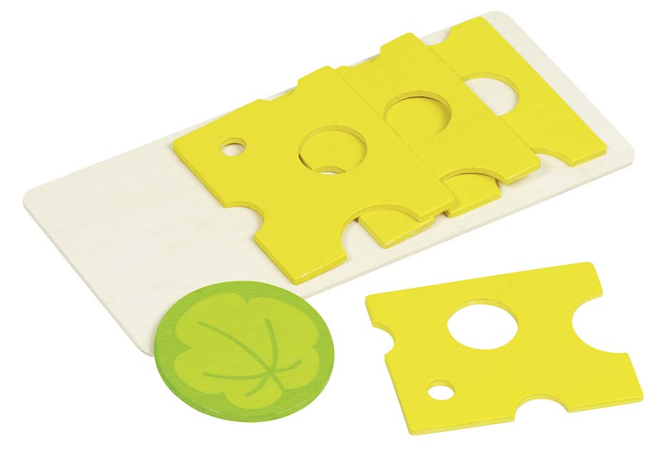 TRANCHE DE FROMAGE, 4 TRANCHES, 1 FEUILLE DE SALADE,