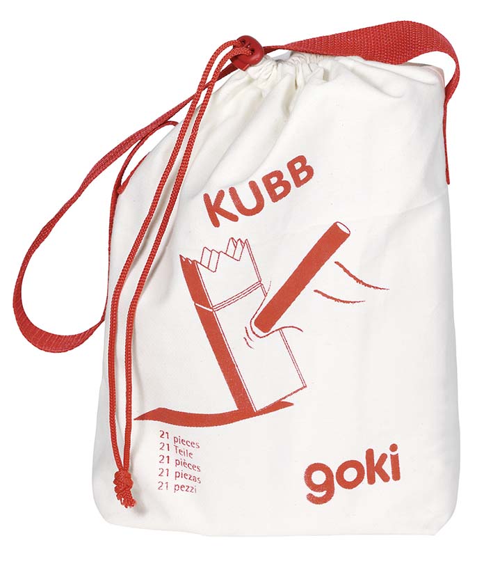 KUBB, JEU DE VIKINGS, PETIT FOMAT, SAC EN COTON