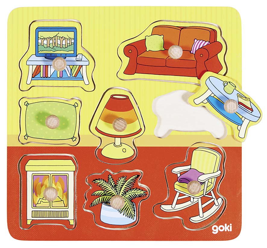 PUZZLE A ENCASTREMENTS DANS LE SALON