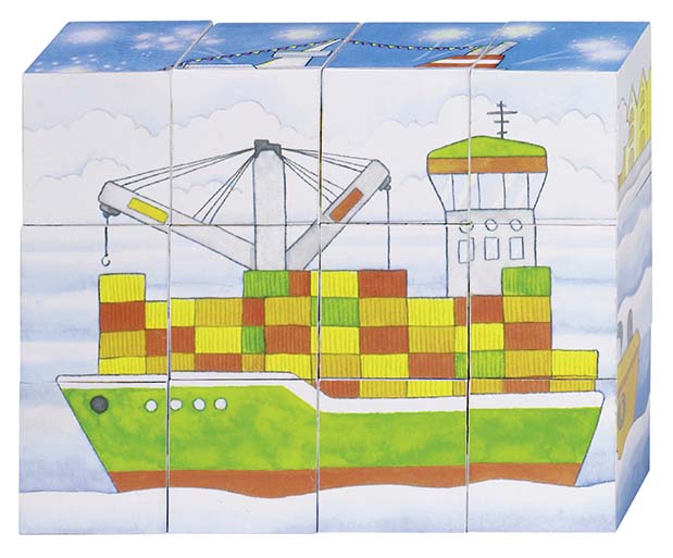 PUZZLE DE CUBES NAVIRES