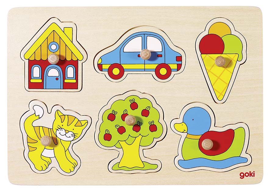 PUZZLE A ENCASTREMENTS MAISON, VOITURE, ...