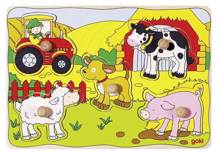 PUZZLE A ENCASTREMENTS A LA FERME