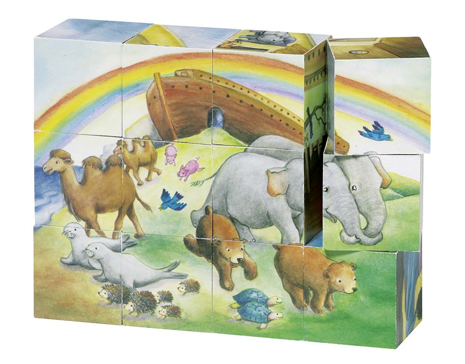 PUZZLE DE CUBES ARCHE DE NOE