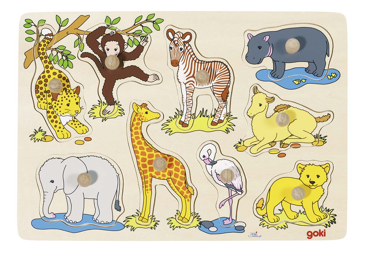 PUZZLE, BEBES ANIMAUX D'AFRIQUE