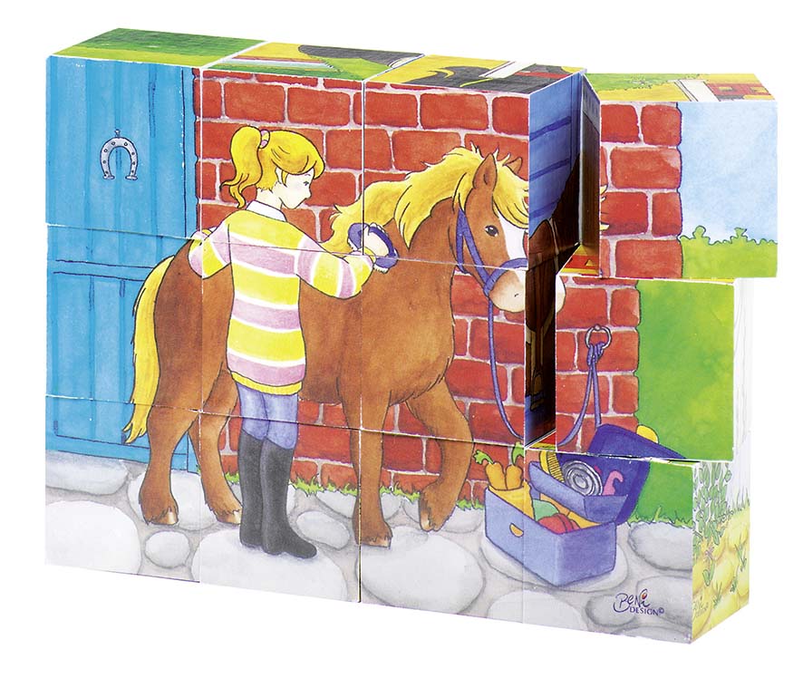 PUZZLE DE CUBES CHEVAUX