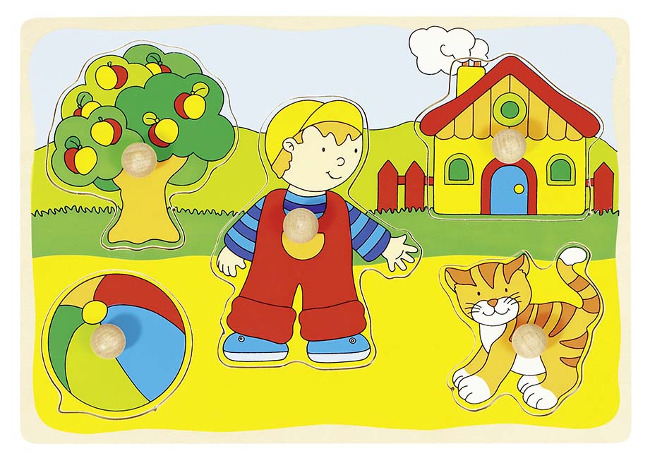 CHAT, MAISON,... PUZZLE A ENCASTREMENTS