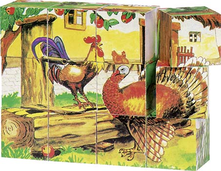 FERME, PUZZLE DE CUBES