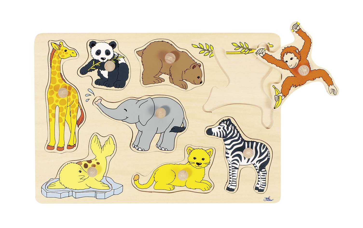 BEBES ANIMAUX, PUZZLE A ENCASTREMENTS