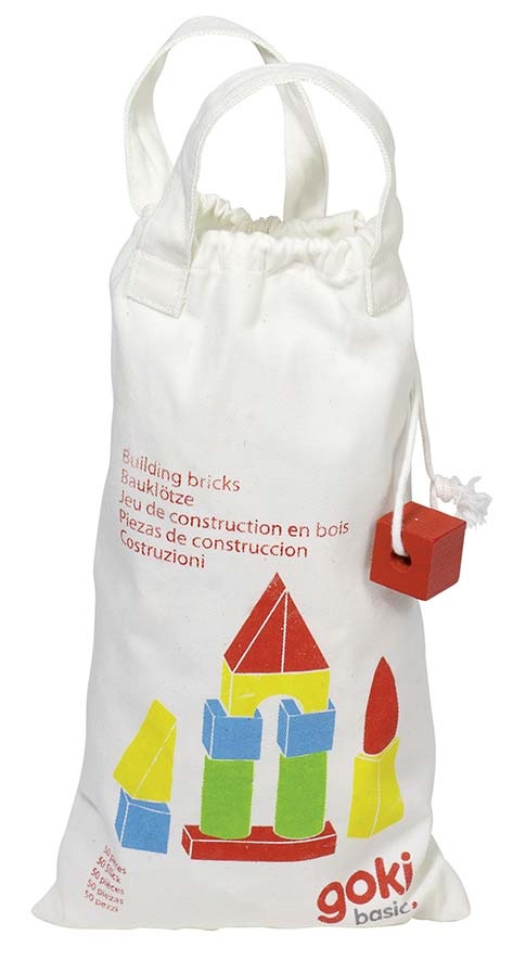 JEU DE CONSTRUCTION ET JEU DE MOSAIQUE, AVEC SAC EN COTON