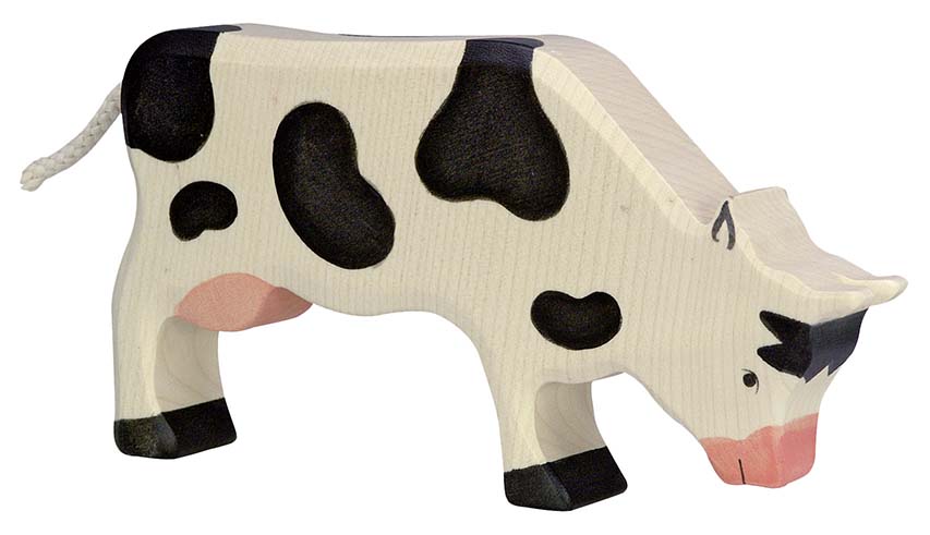 VACHE, BROUTANT, NOIRE