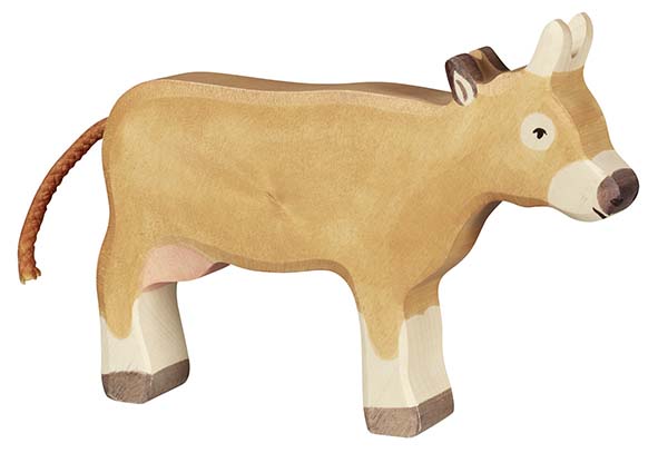 VACHE, DEBOUT, MARRON