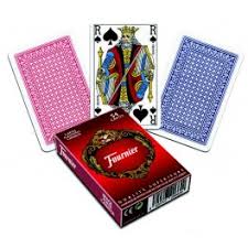 JEU DE 54 CARTES DOS ROUGE OU BLEU