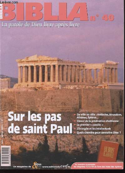 BIBLIA 40 - SUR LES PAS DE SAINT PAUL