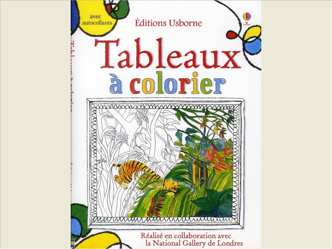TABLEAUX A COLORIER - AVEC AUTOCOLLANTS