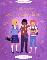J'HABILLE MES AMIES - LA RENTREE DES CLASSES - AUTOCOLLANTS USBORNE
