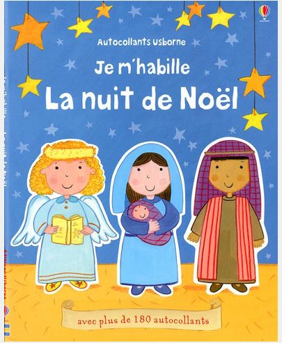 JE M'HABILLE - LA NUIT DE NOEL - AUTOCOLLANTS USBORNE