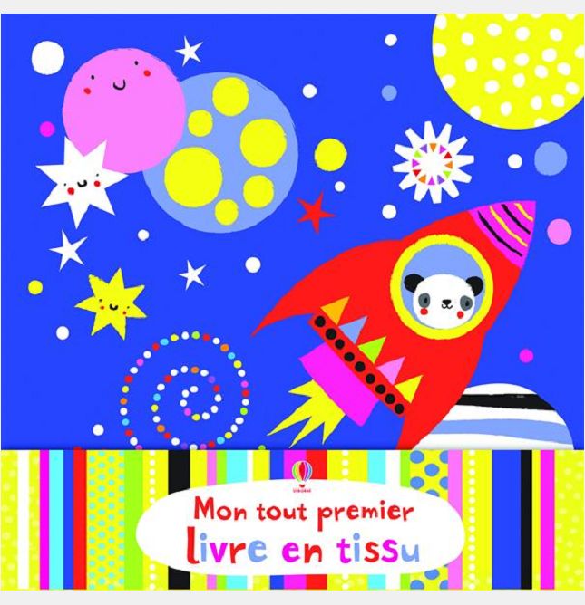MON TOUT PREMIER LIVRE EN TISSU BLEU