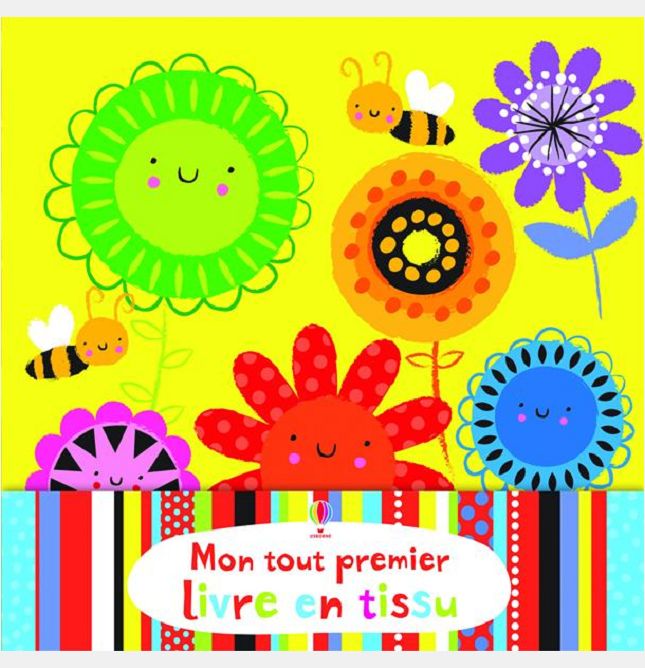 MON TOUT PREMIER LIVRE EN TISSU JAUNE
