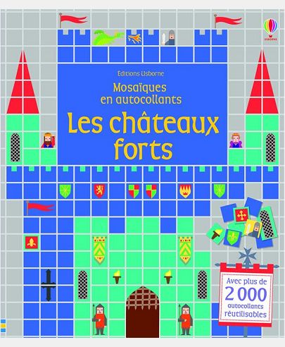 LES CHATEAUX FORTS - MOSAIQUES EN AUTOCOLLANTS
