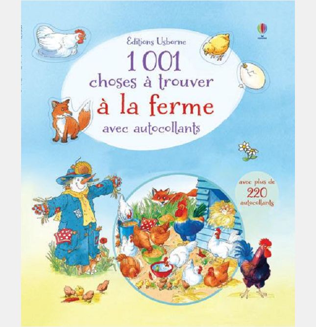 1001 CHOSES A TROUVER A LA FERME - AUTOCOLLANTS USBORNE