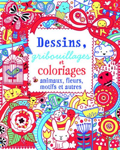 DESSINS, GRIBOUILLAGES ET COLORIAGES - ANIMAUX, FLEURS, MOTIFS ET AUTRES