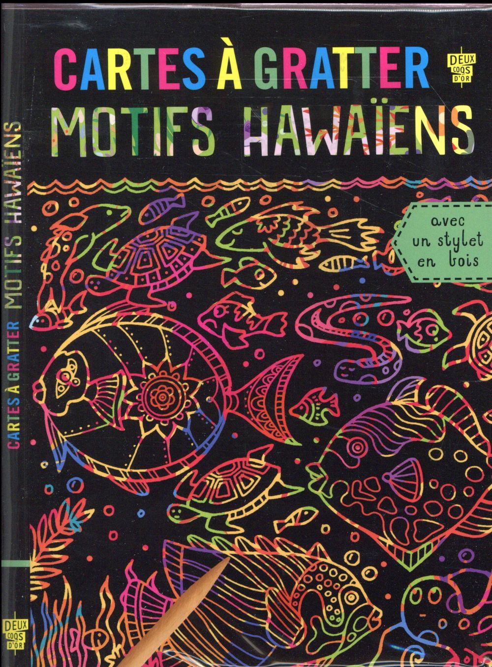 CARTES A GRATTER - MOTIFS HAWAIENS