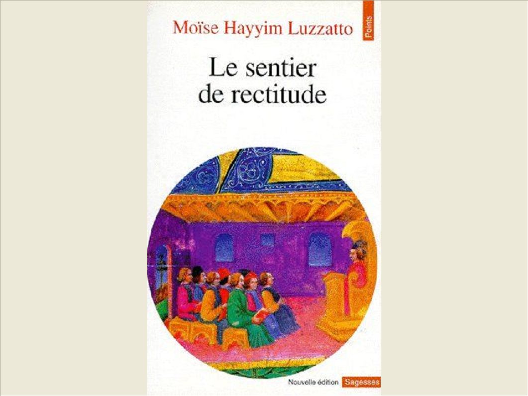 LE SENTIER DE RECTITUDE