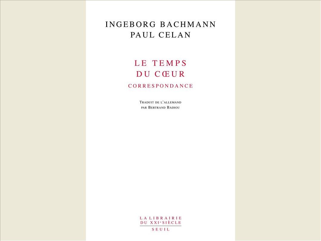 LE TEMPS DU COEUR. CORRESPONDANCE