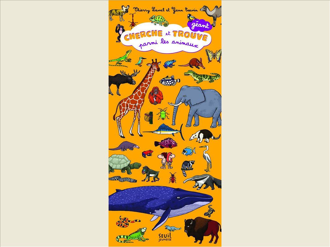 CHERCHE ET TROUVE GEANT PARMI LES ANIMAUX