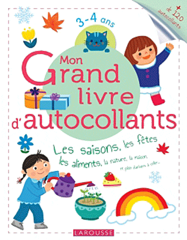 MON GRAND LIVRE D'AUTOCOLLANTS - LES SAISONS, LES FETES, LES ALIMENTS...