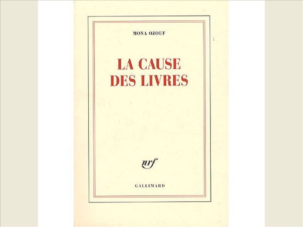 LA CAUSE DES LIVRES