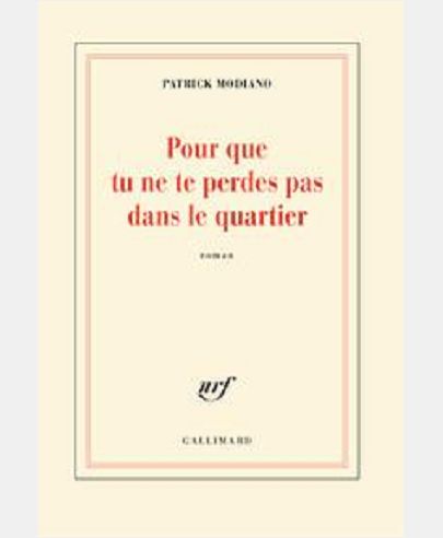 POUR QUE TU NE TE PERDES PAS DANS LE QUARTIER
