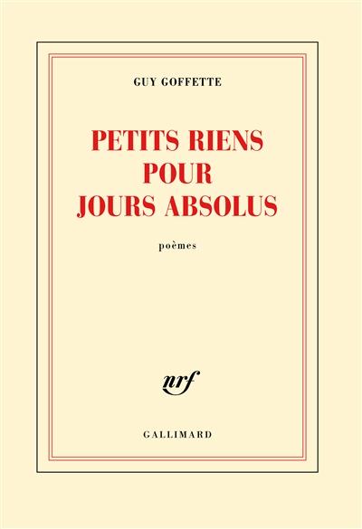 PETITS RIENS POUR JOURS ABSOLUS