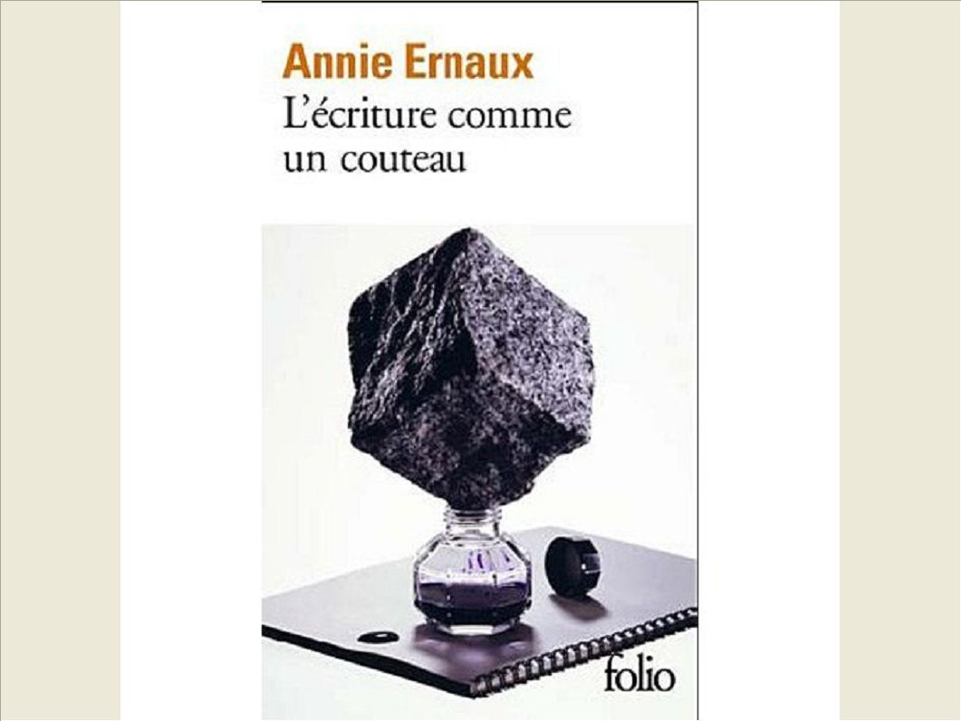 L'ECRITURE COMME UN COUTEAU