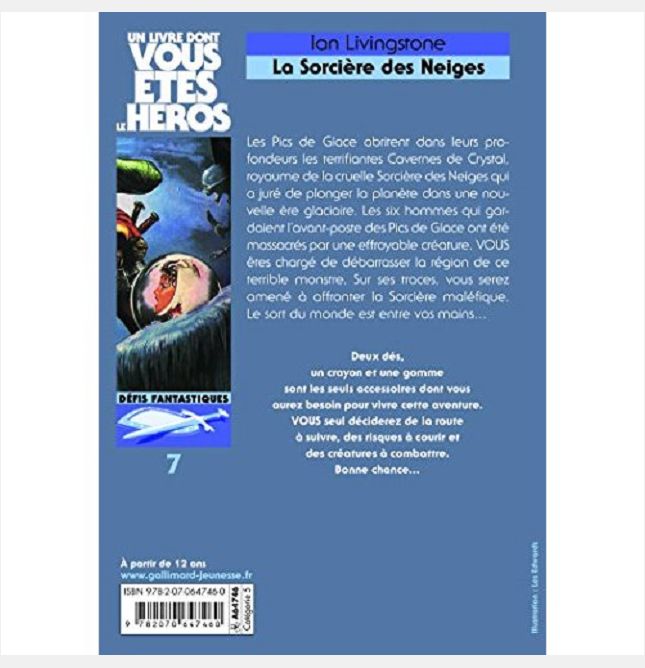 DEFIS FANTASTIQUES, 7 : LA SORCIERE DES NEIGES - DEFIS FANTASTIQUES N  7