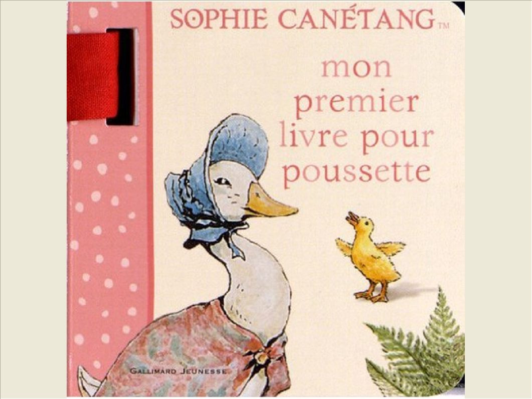 SOPHIE CANETANG : MON PREMIER LIVRE POUR POUSSETTE