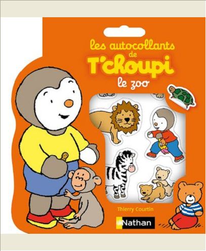 AUTOCOLLANTS T'CHOUPI LE ZOO