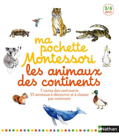 MA POCHETTE MONTESSORI LES ANIMAUX DES CONTINENTS