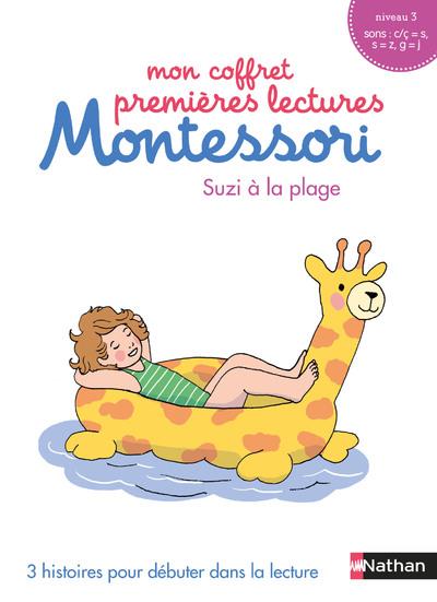 MON COFFRET PREMIERE LECTURE MONTESSORI - SUZI A LA PLAGE - VOL08