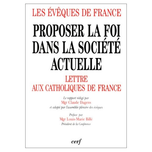 PROPOSER LA FOI DANS LA SOCIETE ACTUELLE, III