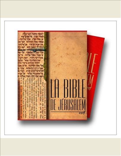 BIBLE DE JERUSALEM - CUIR BORDEAUX SOUS COFFRET