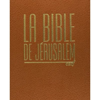 BIBLE DE JERUSALEM - CUIR HAVANE SOUS COFFRET